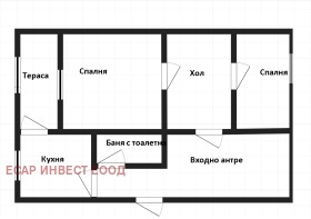 3-стаен град София, Център 1