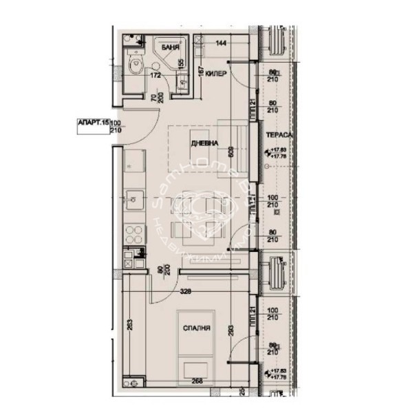 In vendita  1 camera da letto Varna , Levski 2 , 60 mq | 15114101 - Immagine [2]