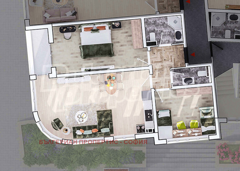 En venta  2 dormitorios Sofia , Strelbishte , 129 metros cuadrados | 87550030 - imagen [7]