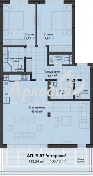 Продава 3-СТАЕН, гр. Пловдив, Гагарин