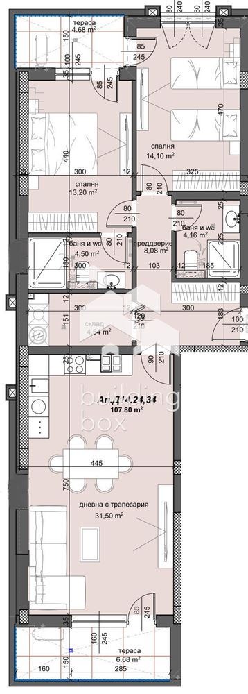 Продава 3-СТАЕН, гр. Пловдив, Тракия, снимка 2 - Апартаменти - 55574083