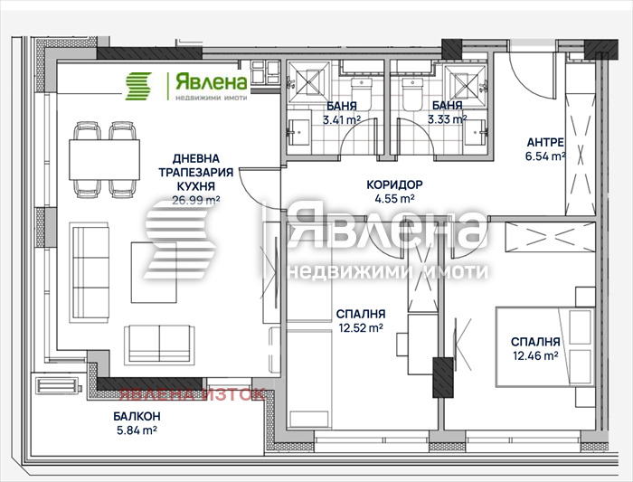 Продава 3-СТАЕН, гр. София, Люлин 2, снимка 2 - Апартаменти - 55696104