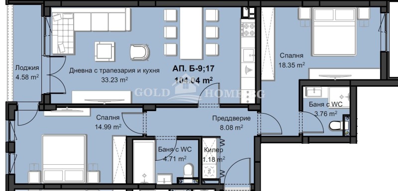 Продава 3-СТАЕН, гр. Пловдив, Христо Смирненски, снимка 2 - Aпартаменти - 47439350