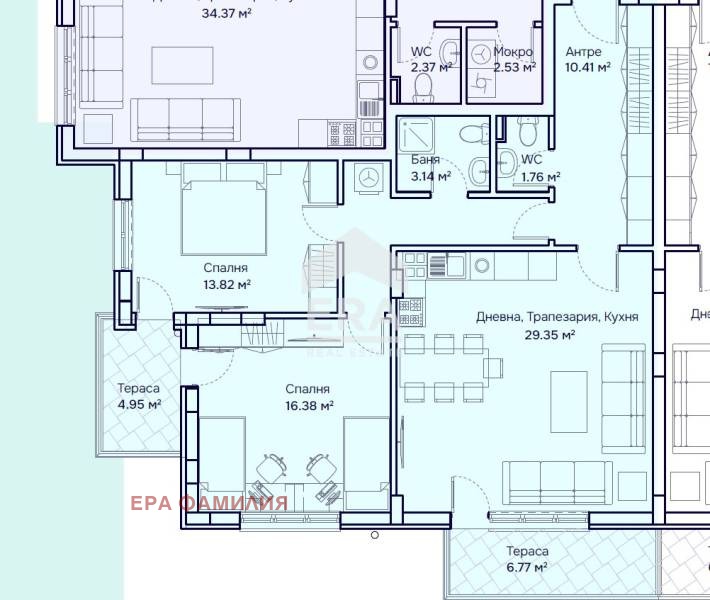 Na prodej  2 ložnice Sofia , Bojana , 121 m2 | 79830410 - obraz [4]
