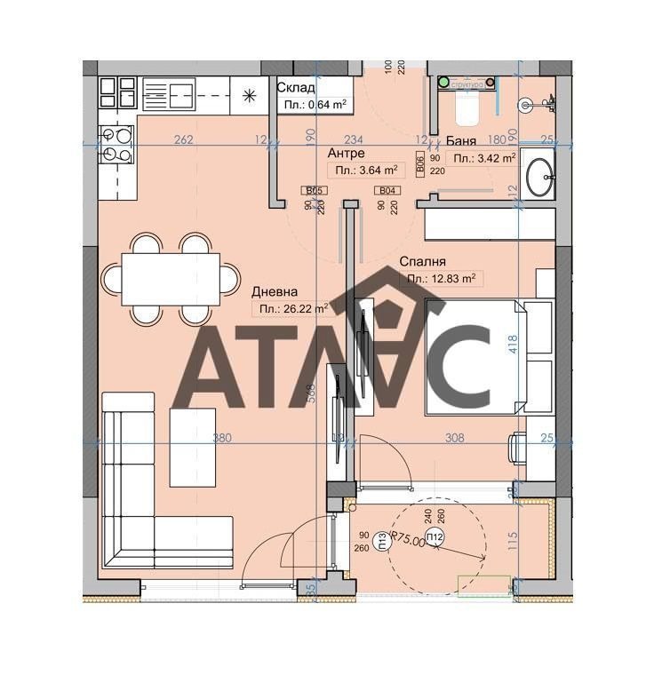 Продава 2-СТАЕН, с. Марково, област Пловдив, снимка 2 - Aпартаменти - 49316773