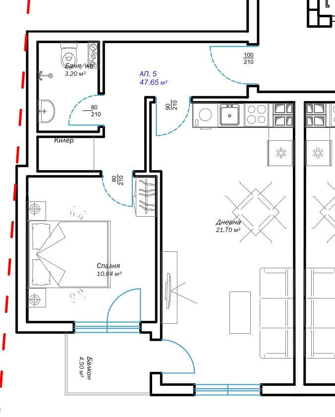 Zu verkaufen  1 Schlafzimmer Warna , Wazraschdane 3 , 60 qm | 90743286 - Bild [3]