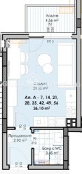 Продава 1-СТАЕН, град Пловдив, Гагарин • 40410 € / 79035.09 лв. • 68669999 2