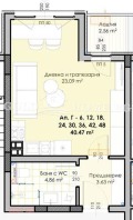 Продава 1-СТАЕН, град Пловдив, Гагарин • 40410 € / 79035.09 лв. • 68669999 4