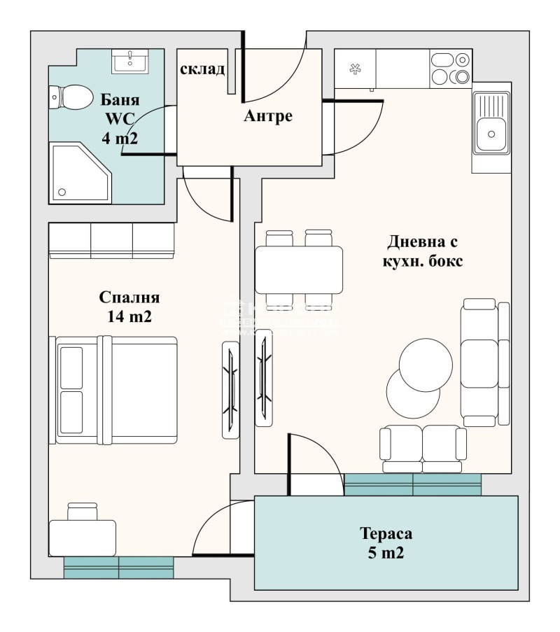 For Sale  1 bedroom Plovdiv , Vastanicheski , 70 sq.m | 39940539 - image [3]