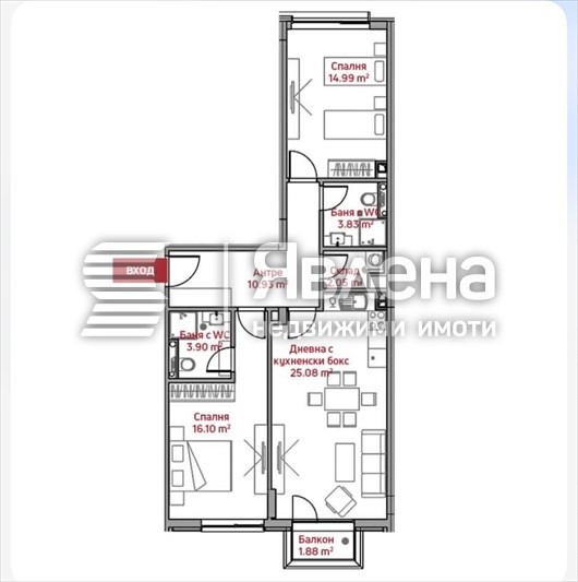 Продава 3-СТАЕН, гр. София, Манастирски ливади, снимка 4 - Апартаменти - 55167874