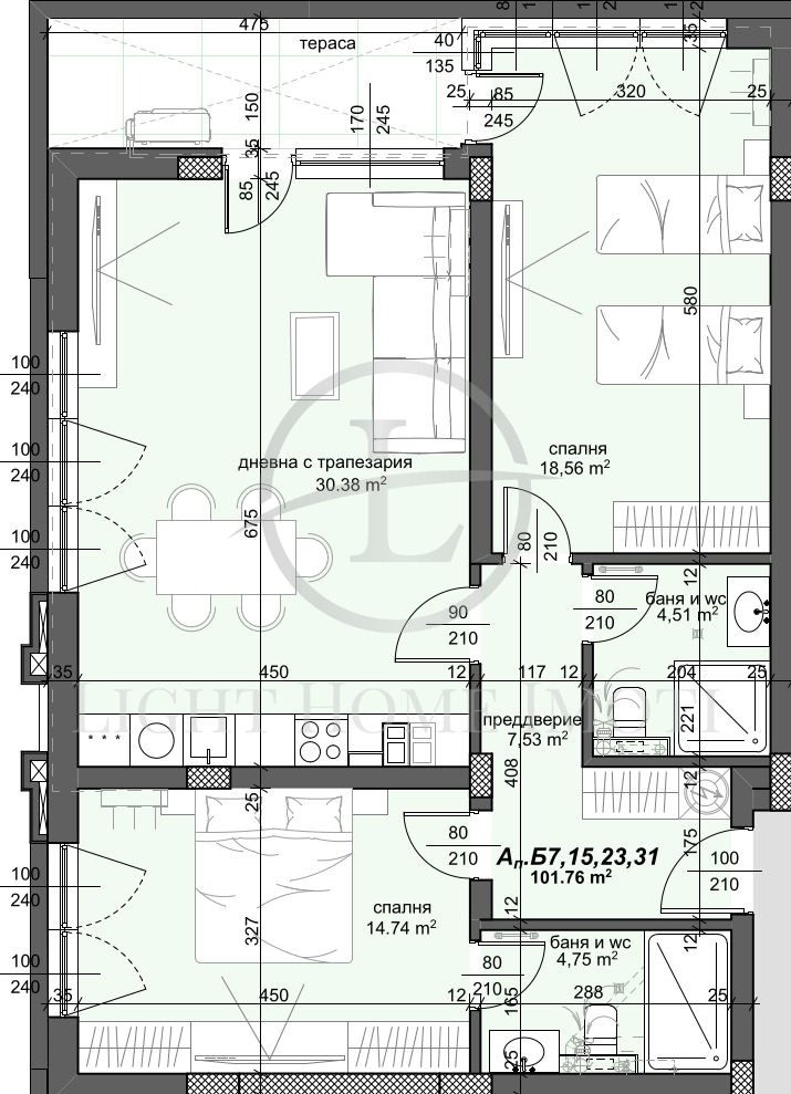 Продава 3-СТАЕН, гр. Пловдив, Каменица 2, снимка 13 - Апартаменти - 56726447