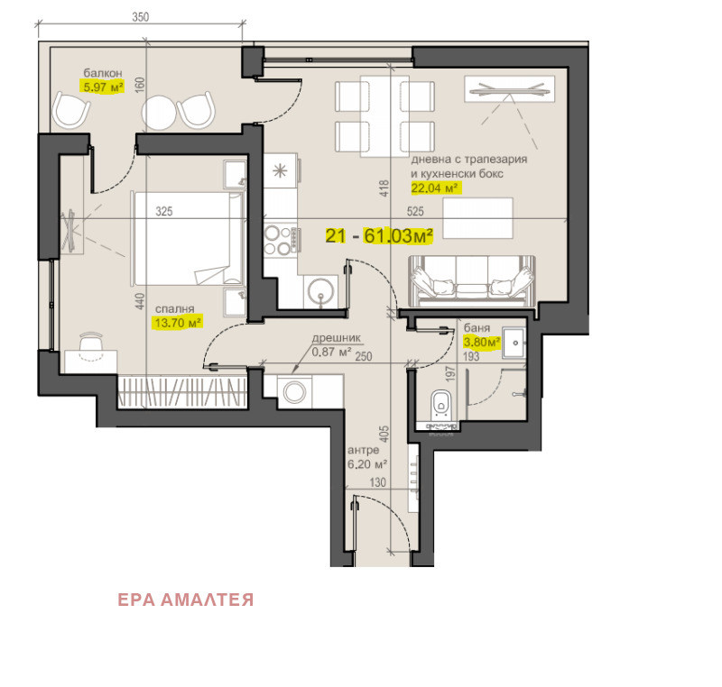 Продава 2-СТАЕН, гр. София, Люлин 6, снимка 1 - Aпартаменти - 46731786