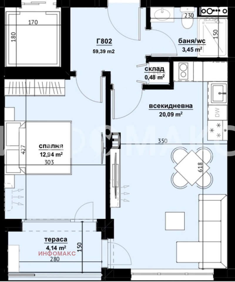 Продава 2-СТАЕН, гр. Бургас, Изгрев, снимка 1 - Aпартаменти - 49475397