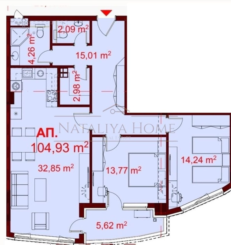 Продава 3-СТАЕН, гр. Бургас, Сарафово, снимка 14 - Aпартаменти - 47151285