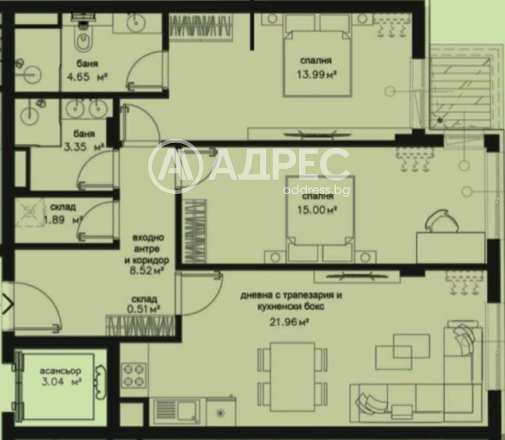 Продава 3-СТАЕН, гр. София, Център, снимка 5 - Апартаменти - 53349911