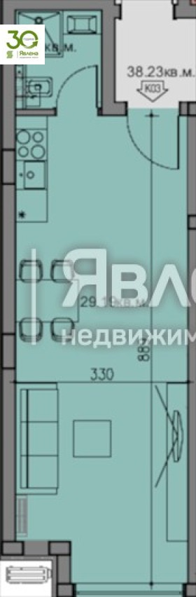 Te koop  Studio Varna , Briz , 44 m² | 39254843 - afbeelding [3]