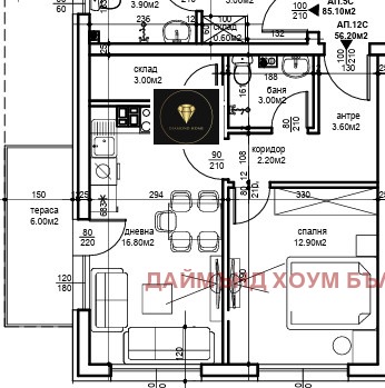 Satılık  1 yatak odası Plovdiv , Belomorski , 64 metrekare | 29908972 - görüntü [2]