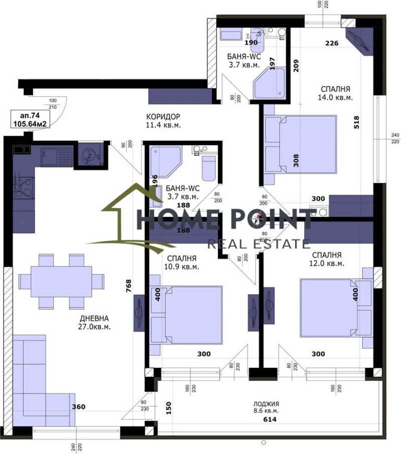 Na prodej  3 ložnice Varna , Vladislav Varnenčik 1 , 120 m2 | 18928582 - obraz [4]
