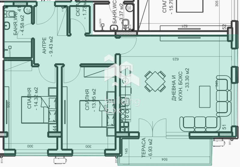 Продава 3-СТАЕН в град Пловдив, Младежки Хълм - 112 кв.м / 159 617 € » 312 183.72 лв., БИЛДИНГ БОКС