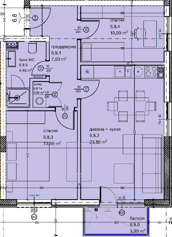 Na sprzedaż  2 sypialnie Warna , Kajsiewa gradina , 89 mkw | 97028834 - obraz [2]