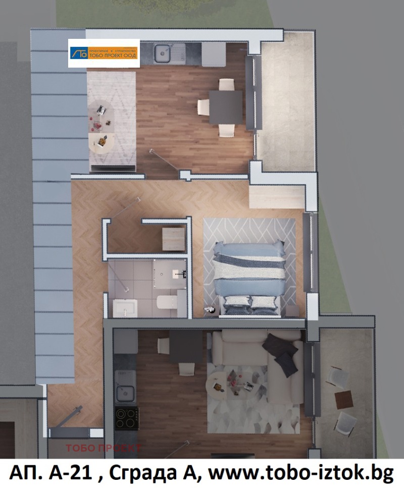 Продава 2-СТАЕН в град София, Дружба 2 - 82 кв.м / 174 376 € » 341 049.81 лв., ТОБО ПРОЕКТ