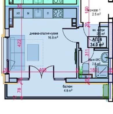 Продава 1-СТАЕН, гр. Приморско, област Бургас, снимка 3 - Aпартаменти - 48700919