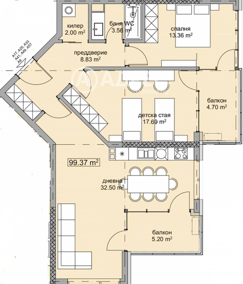 Продава 3-СТАЕН, гр. Варна, м-т Долна Трака, снимка 4 - Апартаменти - 55103398