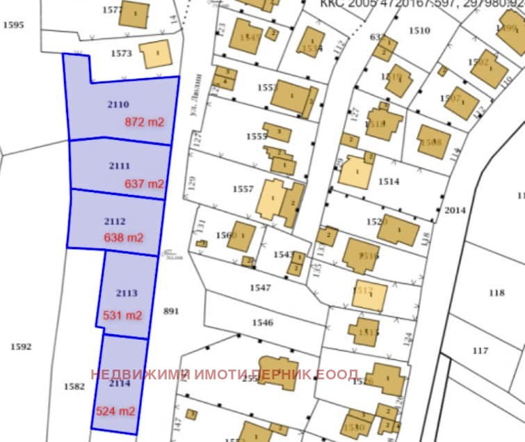 Продава ПАРЦЕЛ, гр. Перник, Ралица, снимка 5 - Парцели - 47532305