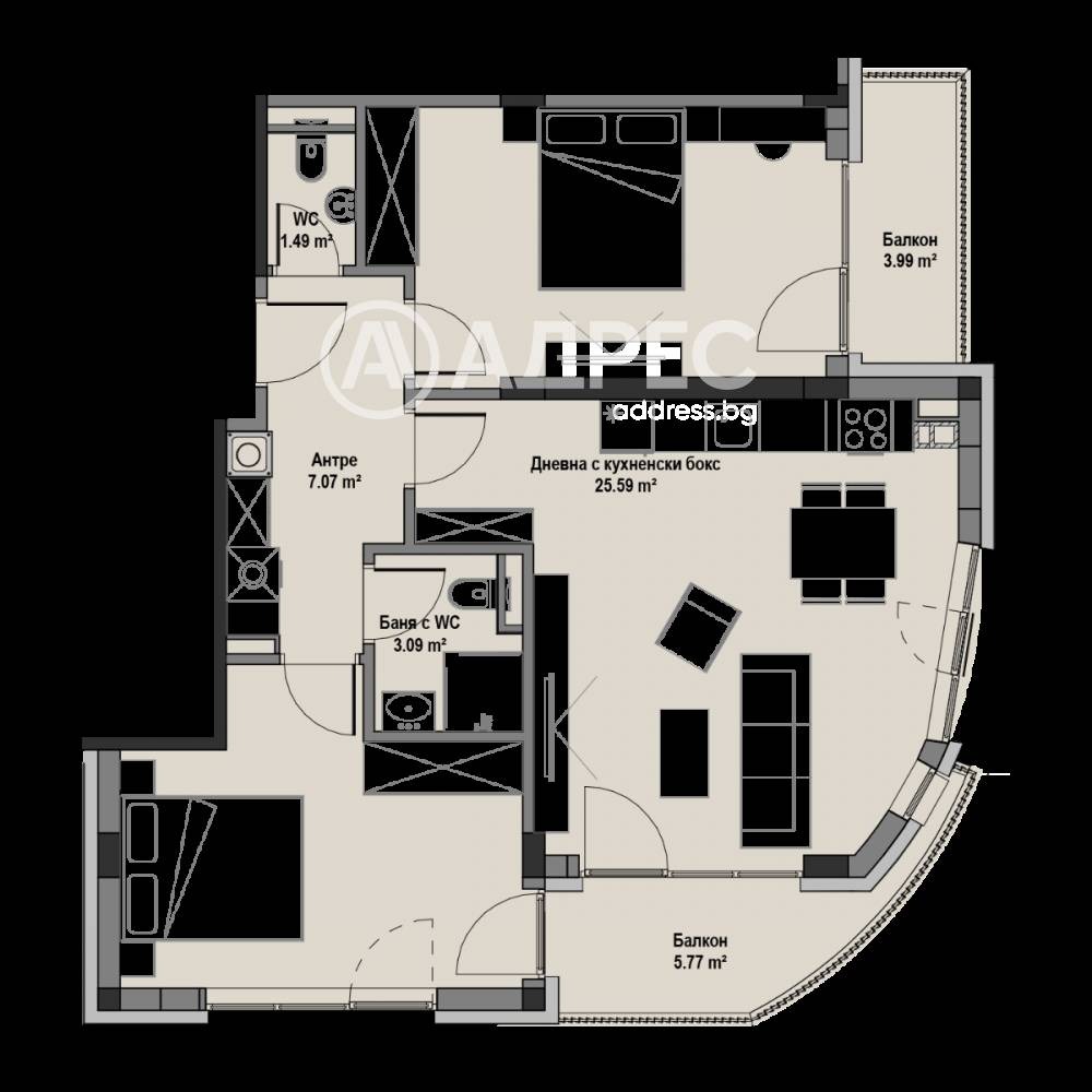 Продава 3-СТАЕН, гр. София, Витоша, снимка 3 - Апартаменти - 54251099