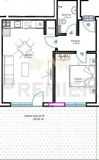 На продаж  1 спальня Варна , Възраждане 3 , 100 кв.м | 69919515 - зображення [3]