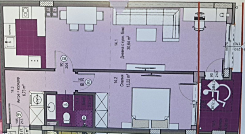 Продава 2-СТАЕН, гр. Перник, Изток, снимка 4 - Апартаменти - 53417513