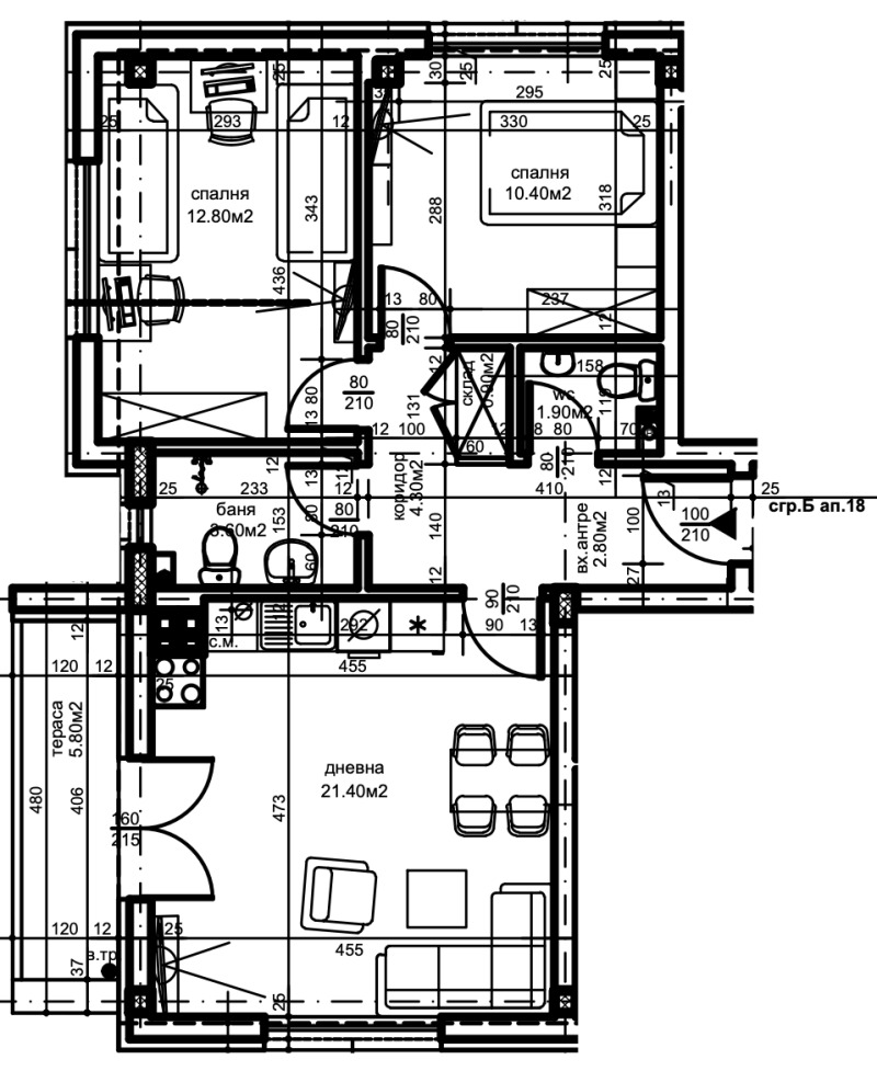 Продава 3-СТАЕН, гр. Пловдив, Христо Смирненски, снимка 2 - Aпартаменти - 49359376