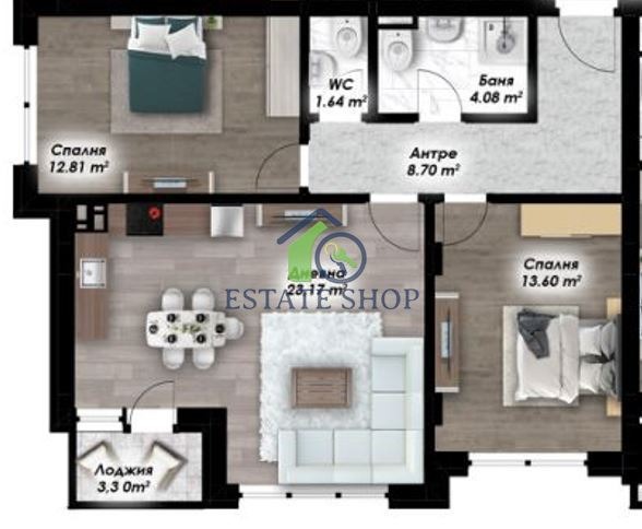 Продава 3-СТАЕН, гр. Пловдив, Остромила, снимка 2 - Апартаменти - 52389272