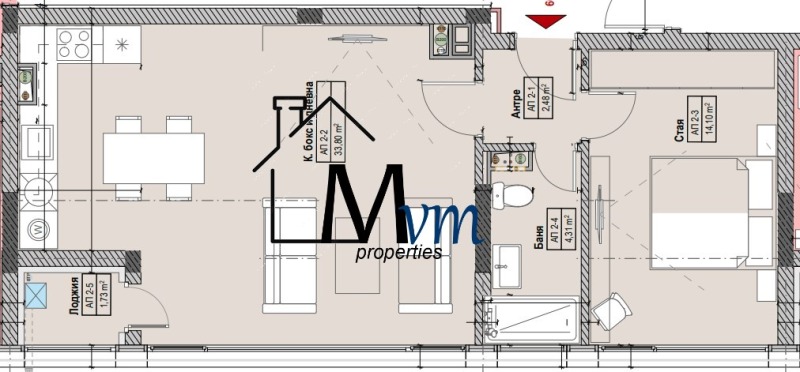 Продава 2-СТАЕН, гр. София, Овча купел, снимка 4 - Aпартаменти - 47327051