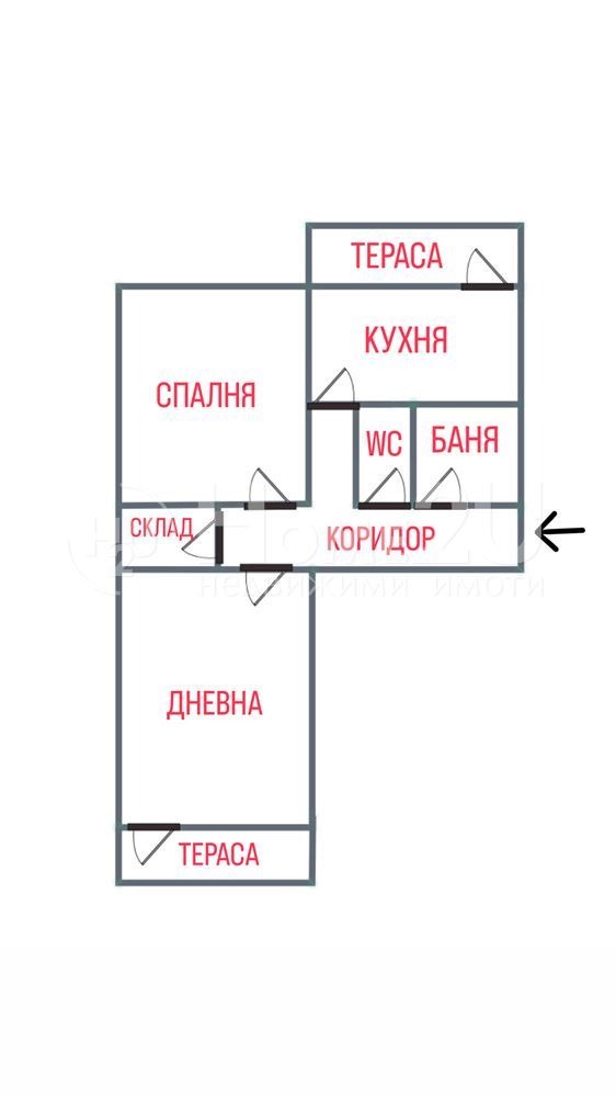 Til salgs  1 soverom Sofia , Lagera , 55 kvm | 97160718 - bilde [12]