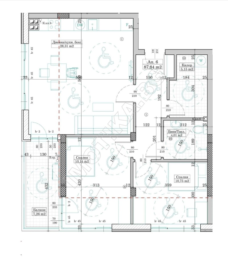 À vendre  2 chambres Varna , Levski 1 , 102 m² | 52817478 - image [2]