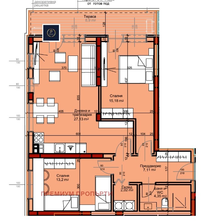 Продава 3-СТАЕН, гр. Пловдив, Остромила, снимка 3 - Aпартаменти - 47128608