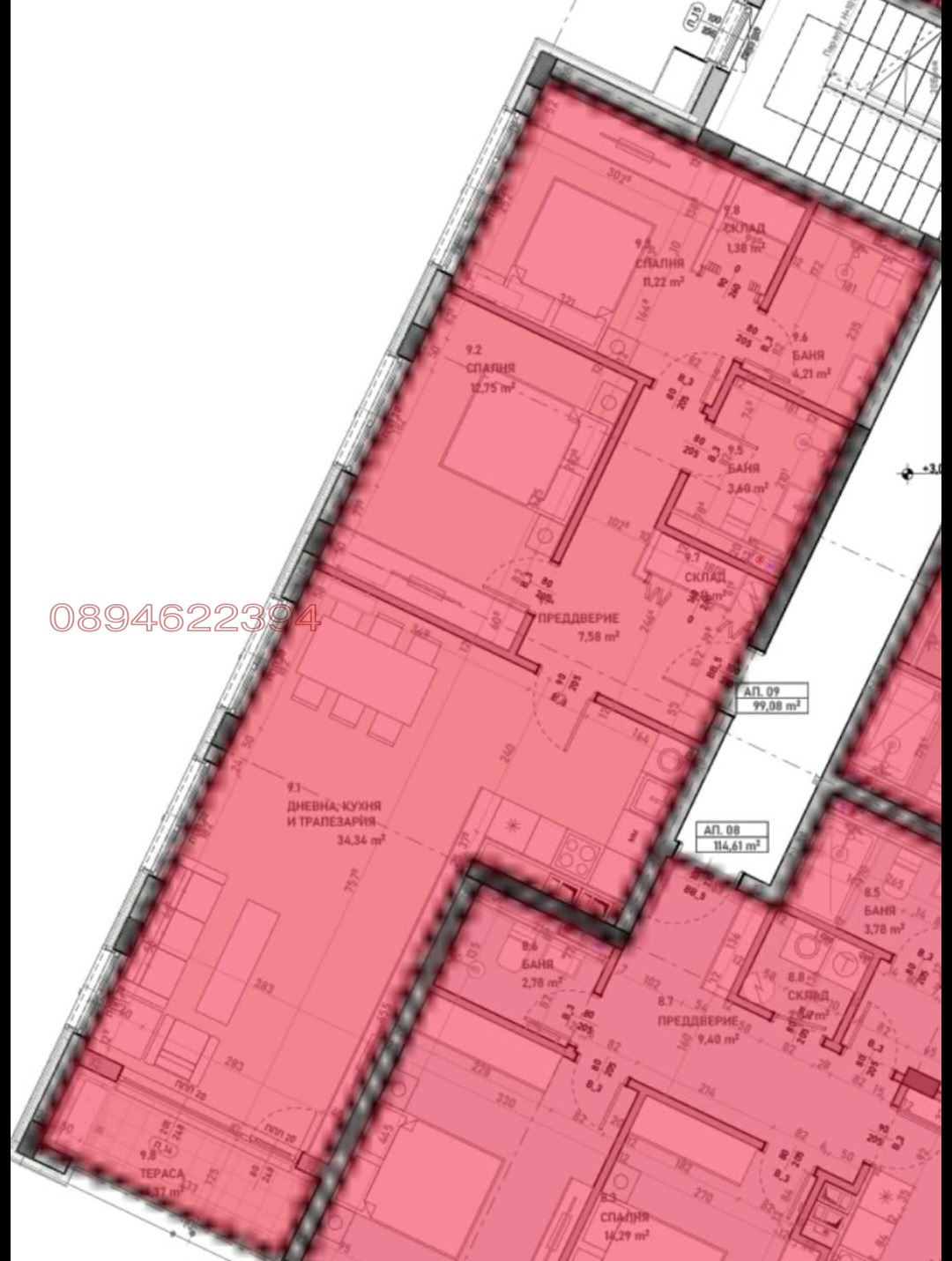 Продава 3-СТАЕН, гр. София, Малинова долина, снимка 8 - Апартаменти - 56138479