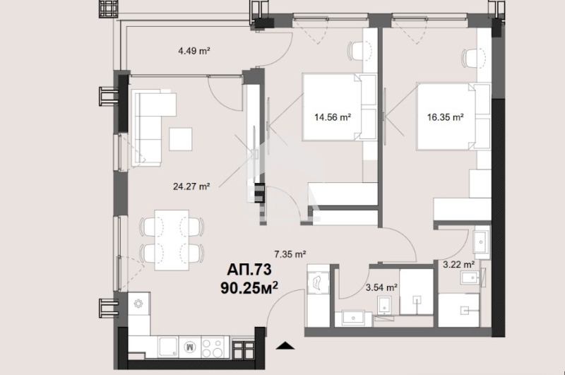 Продава 3-СТАЕН, гр. София, Овча купел, снимка 5 - Апартаменти - 56723759