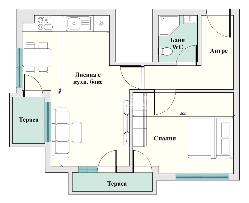 Na sprzedaż  1 sypialnia Plowdiw , Wastaniczeski , 69 mkw | 17441488 - obraz [2]