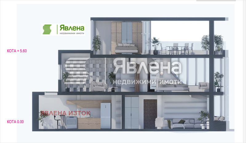 Продава МЕЗОНЕТ, гр. София, Лозенец, снимка 17 - Апартаменти - 55040280