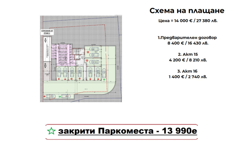Na sprzedaż  Parcheggio Warna , Wladislaw Warnenczik 1 , 14 mkw | 41907832 - obraz [3]