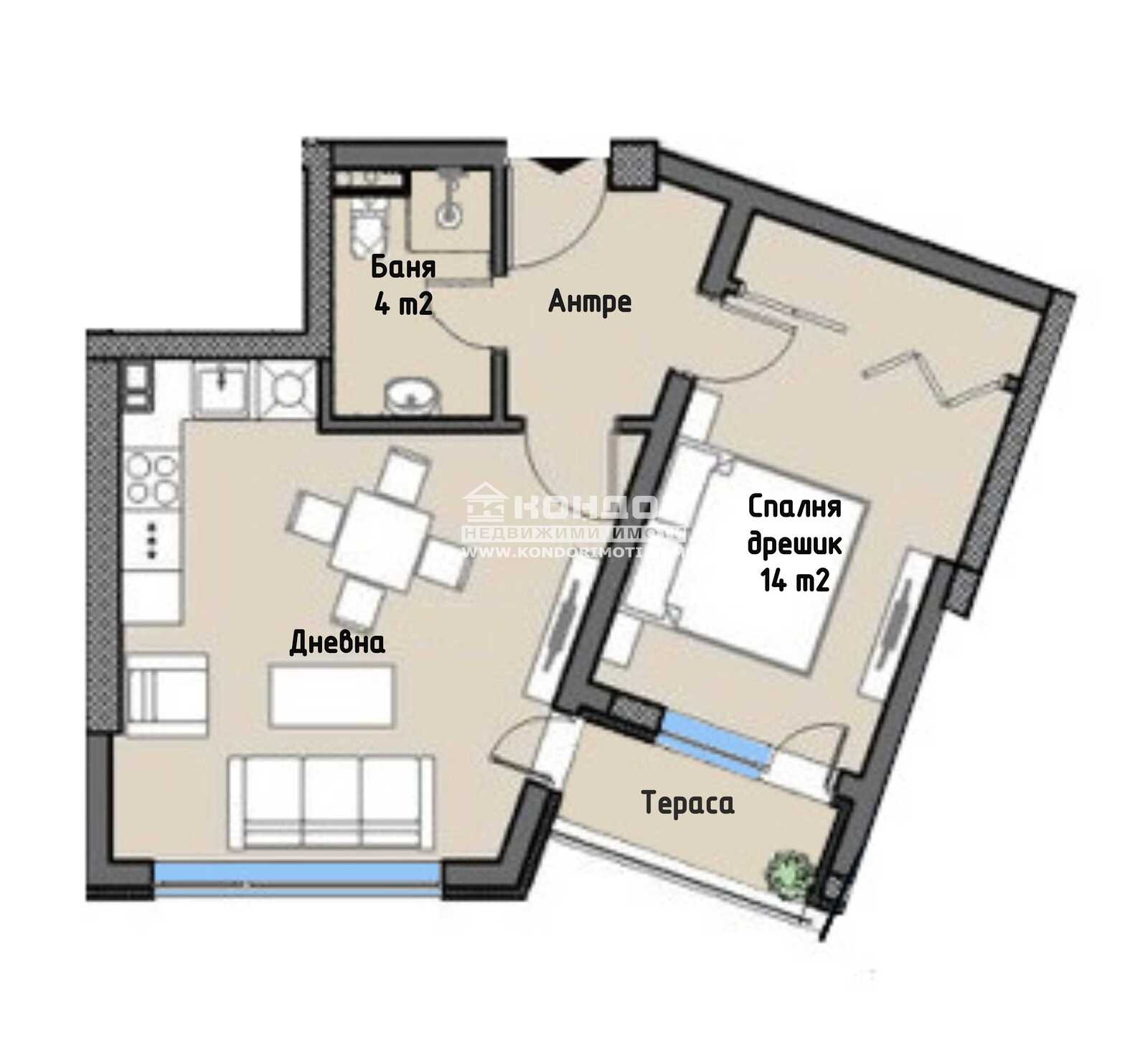 Продава 2-СТАЕН, гр. Пловдив, Кършияка, снимка 2 - Апартаменти - 49952468