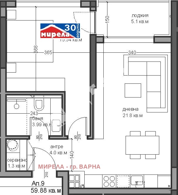 Продава 2-СТАЕН, гр. Варна, Аспарухово, снимка 1 - Aпартаменти - 48849158