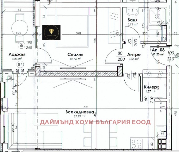 Продаја  1 спаваћа соба Пловдив , Христо Смирненски , 73 м2 | 53370904 - слика [2]