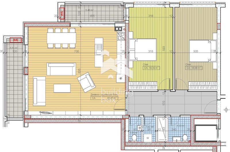 Zu verkaufen  2 Schlafzimmer Sofia , m-t Gardowa glawa , 153 qm | 67370445 - Bild [2]