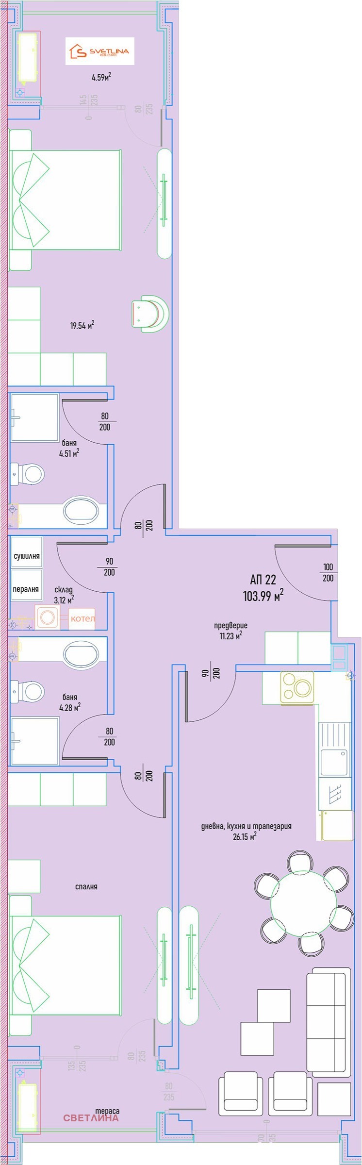 Продава  3-стаен град София , Малинова долина , 126 кв.м | 98865611 - изображение [5]