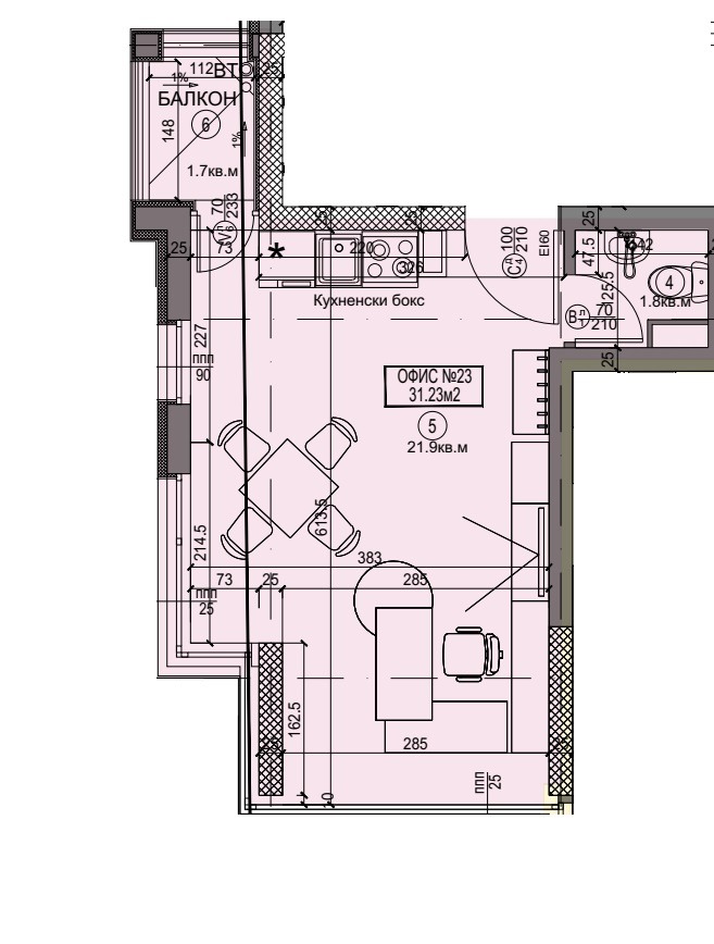 À venda  Escritório Sofia , Krasno selo , 63 m² | 18922562 - imagem [10]