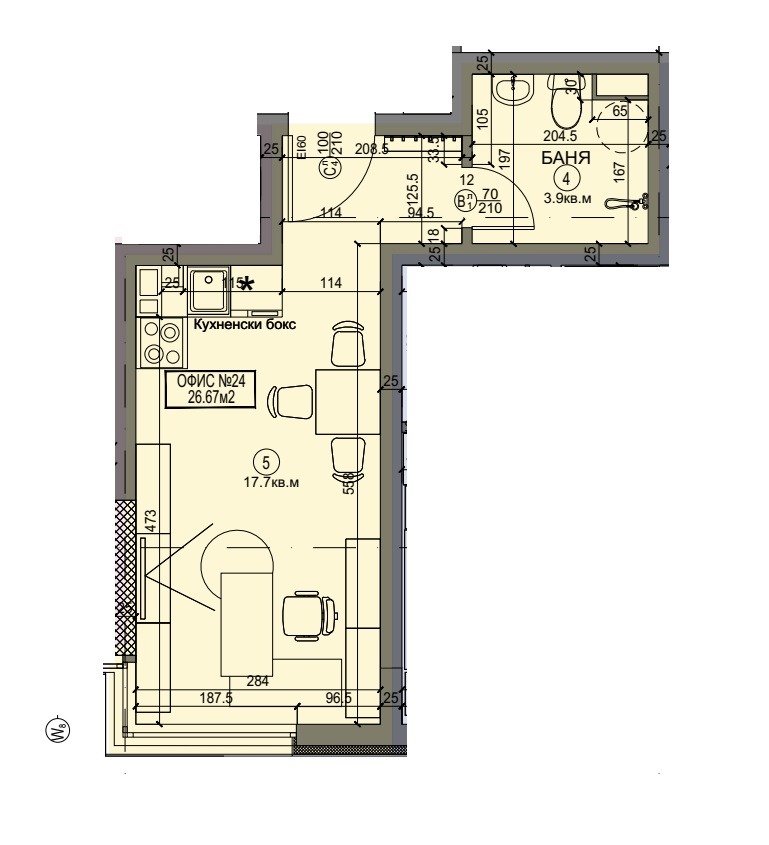 À venda  Escritório Sofia , Krasno selo , 63 m² | 18922562 - imagem [11]