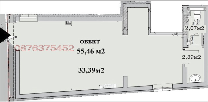 Продава ОФИС в град София, Сухата река - 67 кв.м / 134 000 € » 262 081.22 лв.